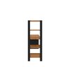 Mesa Escrivanha Home Office Mdf com Prateleiras Artemis Canela - 6