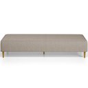Ver imagem 3 de Kit 02 Puffs Decorativo Sala de Estar Bali W01 Pés Palito 190x60cm Linho Bege - Lyam Decor