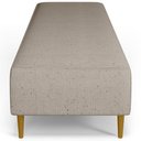 Ver imagem 6 de Kit 02 Puffs Decorativo Sala de Estar Bali W01 Pés Palito 190x60cm Linho Bege - Lyam Decor