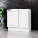 Ver imagem 2 de Balcão Canto Reto 1 Porta Americana Henn com Tampo Mdf Americana Henn 94 Cm