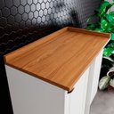 Ver imagem 3 de Balcão Canto Reto 1 Porta Americana Henn com Tampo Mdf Americana Henn 94 Cm