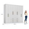 Guarda Roupa Casal 8 Portas e 6 Gavetas Master - 4