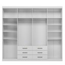 Ver imagem 5 de Guarda Roupa Casal 8 Portas e 6 Gavetas Master Branco