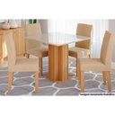 Ver imagem 1 de Mesa Sala Sophia 95 + 4 Cad Maia Nature/Bege Cimol