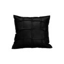 Ver imagem 1 de Almofada Decorativa de Couro Legítimo 45x45cm Luiza Preto - Mozzelar