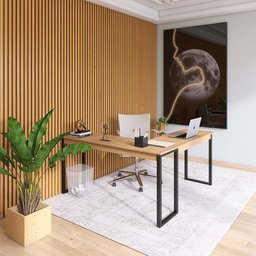 Mesa para Escritório em L Industrial 1,50 x 1,50 ClickForte - 6