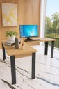 Ver imagem 5 de Mesa para Escritório em L Industrial 1,50 X 1,50 Clickforte