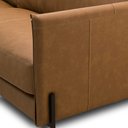 Ver imagem 6 de Sofá 3 Lugares para Sala Living 240cm Bliss L08 Couro Camel - Mpozenato