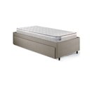 Ver imagem 7 de Base Box Cama Solteirão Sapateira Linho Bege e Colchão Hanover Inducol 96x203