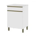 Ver imagem 1 de Armário de Cozinha 60 Cm 1 Porta 1 Gaveta 6123.12 Branco - Indékes