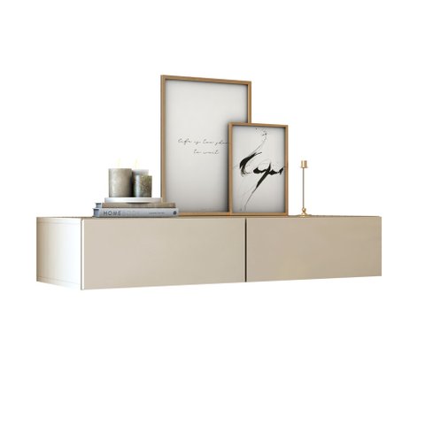 Aparador com 2 Gavetas Suspenso Pequeno 90cm Moderno