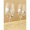 Taças de Cristal Vinho 580 Ml Bohemia Titanium Decorado com Mini Gemas 2 Un - 1