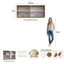 Ver imagem 2 de Módulo Aéreo 158,5cm 4 Portas MDF Integrato