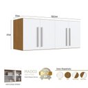 Ver imagem 5 de Módulo Aéreo 158,5cm 4 Portas MDF Integrato