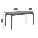 Ver imagem 3 de Mesa P/ Cozinha Ficus Natuame C/ Tampo Madeirado 160x80cm Carvalho/cinamomo - Cimol