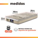 Ver imagem 4 de Cama Box Baú Solteiro Colchão Espuma D33 Fort 88x188x62cm