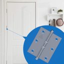 Ver imagem 7 de Dobradiça para Porta Portão Madeira Aço Zincado Pino Bola | Aliança | Kit 24 Un