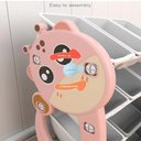 Ver imagem 6 de Organizador de Brinquedos Infantil 7 Caixas Estante Bau 3 Prateleiras Multiuso Quarto Rosa