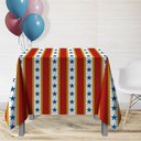 Ver imagem 1 de 10 Toalha Mesa Festa Estampado TNT Circo Estrela 70x70