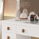 Ver imagem 3 de Penteadeira Camarim Branco com 9 Gavetas Luxo Eloá Branco