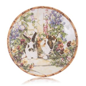 Conjunto 4 Pratos Raso Páscoa Rabbit´s