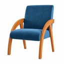 Ver imagem 2 de Poltrona Decorativa Veludo Duda