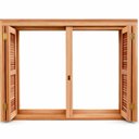 Ver imagem 2 de Janela Madecen com Veneziana Pantográfica Eucalipto 150x120cm Premium Madecen Esquadrias