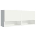 Ver imagem 1 de Armário Aéreo 120 Cm 2 Portas 2 Nichos Branco para Área de Serviço Madesa