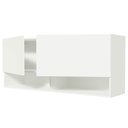 Ver imagem 4 de Armário Aéreo 120 Cm 2 Portas 2 Nichos Branco para Área de Serviço Madesa