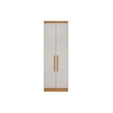 Ver imagem 1 de Módulo de Quarto Casal Guarda Roupa C/ 2 Portas e 3 Gavetas Rizon/linea Cumaru/fendi - Novo