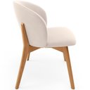 Ver imagem 2 de Kit 05 Cadeiras de Jantar e Estar Living Estofada Mia L02 Suede Bege