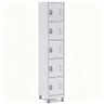 Armário 5 Portas Pequenas de Aço para Empresa:branco - 8
