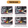 Trava Roda Carro Moto Controle Estacionamento Bloqueador Antifurto Roubo Segurança Pneu Automotivo T - 9