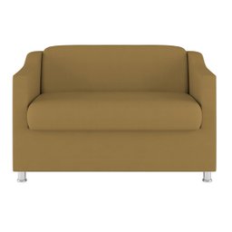 Namoradeira Elegante 2 Lugares Sala de Estar – Balaqui Decor Cor:Capuccino - 3