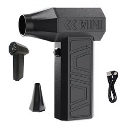 Mini Ventilador Soprador Turbo Jet Fan 130.000 Rpm 3 Velocidades sem Fio Usb Bateria Recarregavel Li - 1