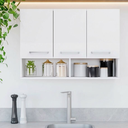 Ver imagem 4 de Armário de Parede Multiuso para Cozinha ou Lavanderia 3 Portas Branco