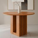Ver imagem 2 de Mesa de Jantar Redonda 4 Lugares Tampo Mdf 109x109 Cm 20954 Cinamomo Molci