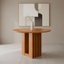 Ver imagem 5 de Mesa de Jantar Redonda 4 Lugares Tampo Mdf 109x109 Cm 20954 Cinamomo Molci