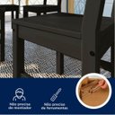 Ver mais imagens de Mesa de Madeira Maciça com 6 Cadeiras Mandacaru CabeCasa MadeiraOriginals