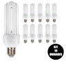 Lampada Fluorescente 220v Kit 10 Uni 25w Branco Frio Ambiente Iluminaçao Energia Rua Casa - 1