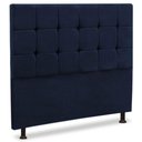 Ver imagem 1 de Cabeceira Luxo Sleep Malu Casal 140cm Azul Marinho
