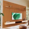 Painel Home Ripado Tv até 75 Polegadas 2.2 Nature Off White Valerius Shop Jm - 2