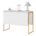 Ver imagem 1 de Buffet Dourado 3 Portas Branco Dourado