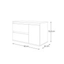 Ver imagem 5 de Gabinete Adelaide 90cm Suspenso Led - Fabribam Cacau