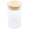 Pote de Vidro Liso Tampa Bambu Hermético 1l de Bancada Wolff - 3