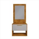 Ver imagem 1 de Conjunto Gabinete Cuba Espelho Banheiro Naturalle Off White