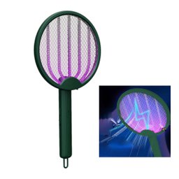 Raquete Eletrica Mata Mosquito 4 em 1 Automatico Luz UV Mosca Inseto Pernilongo Dobravel Sala Quarto - 10