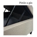 Ver imagem 5 de Box Baú Casal Linho Bege 1,38x1,88 So1clique Pistão a Gás