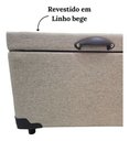 Ver imagem 4 de Box Baú Casal Linho Bege 1,38x1,88 So1clique Pistão a Gás