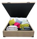 Ver imagem 7 de Box Baú Casal Linho Bege 1,38x1,88 So1clique Pistão a Gás